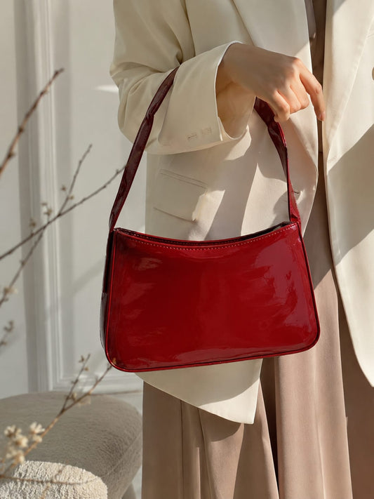 Gharana™ Glossy Patent Shoulder Bag