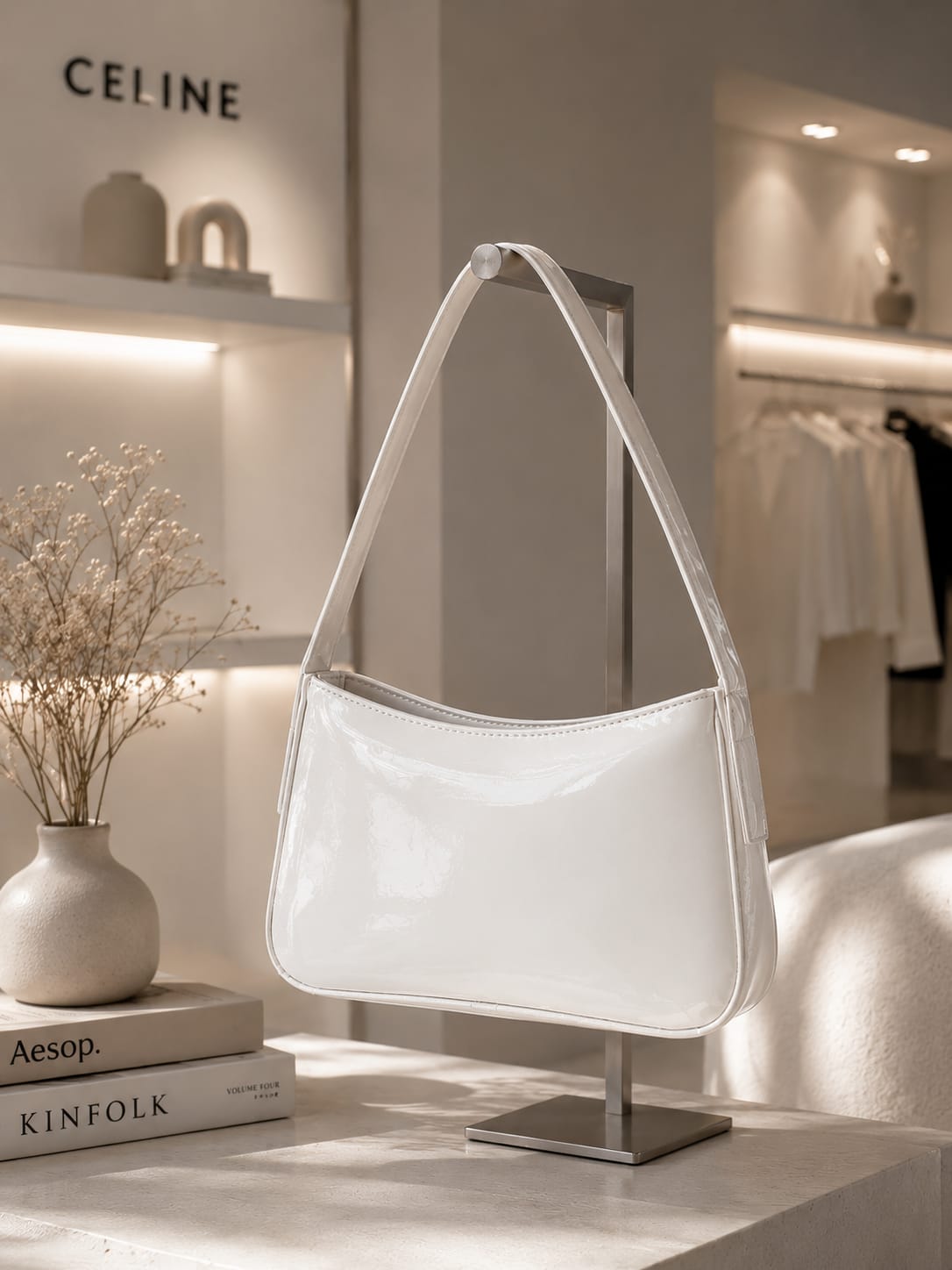 Gharana™ Glossy Patent Shoulder Bag