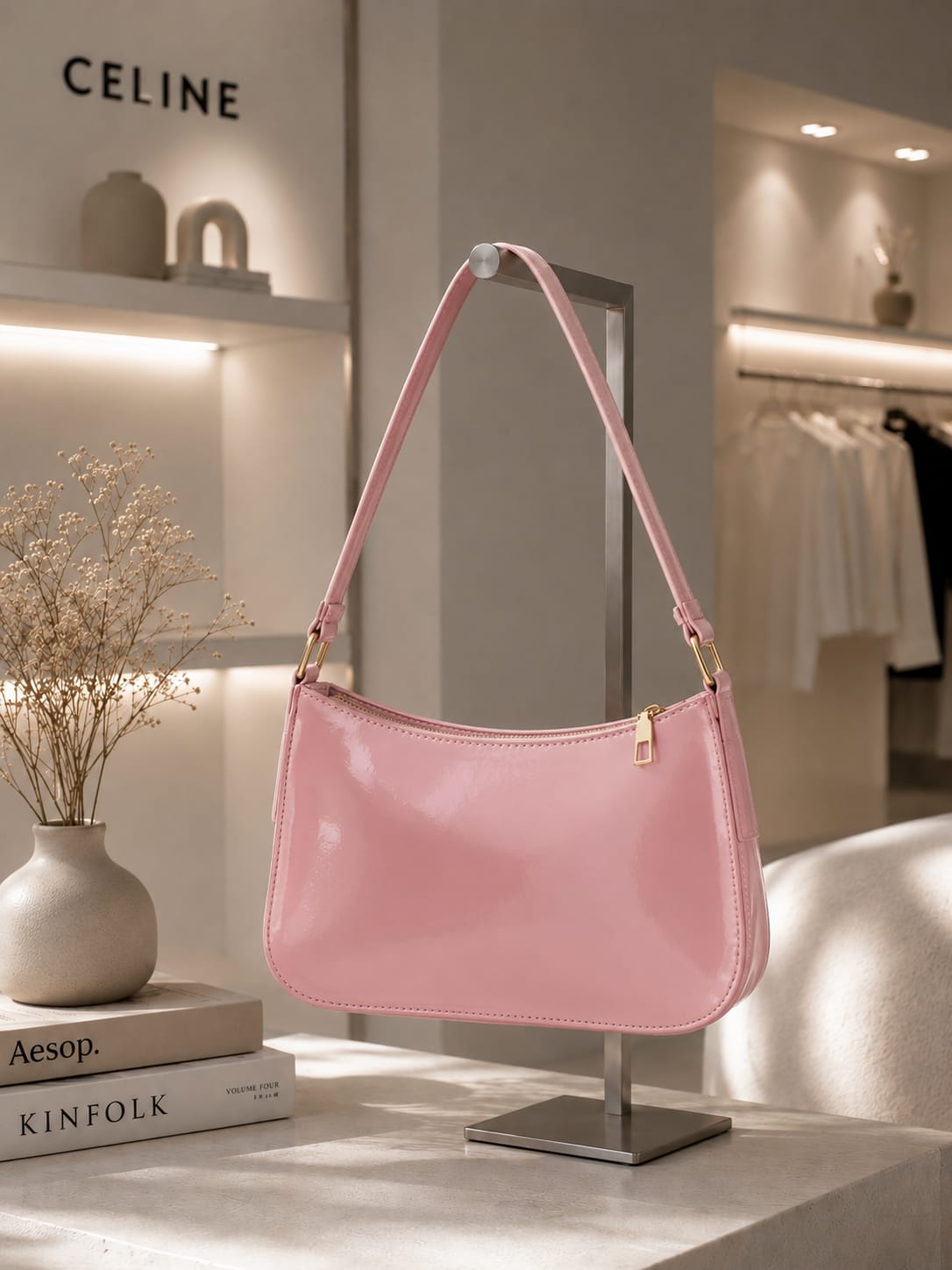 Gharana™ Glossy Patent Shoulder Bag